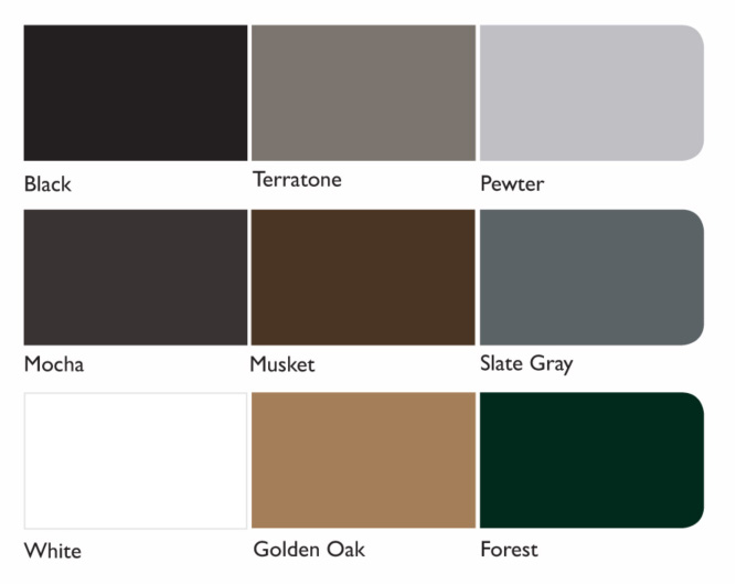 Reeves Roofing - TruGuard Gutter System - Color Options